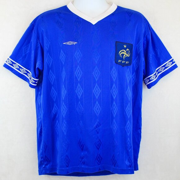 Umbro France FFF National Football Soccer Jersey (L) - Picture 1 of 5
